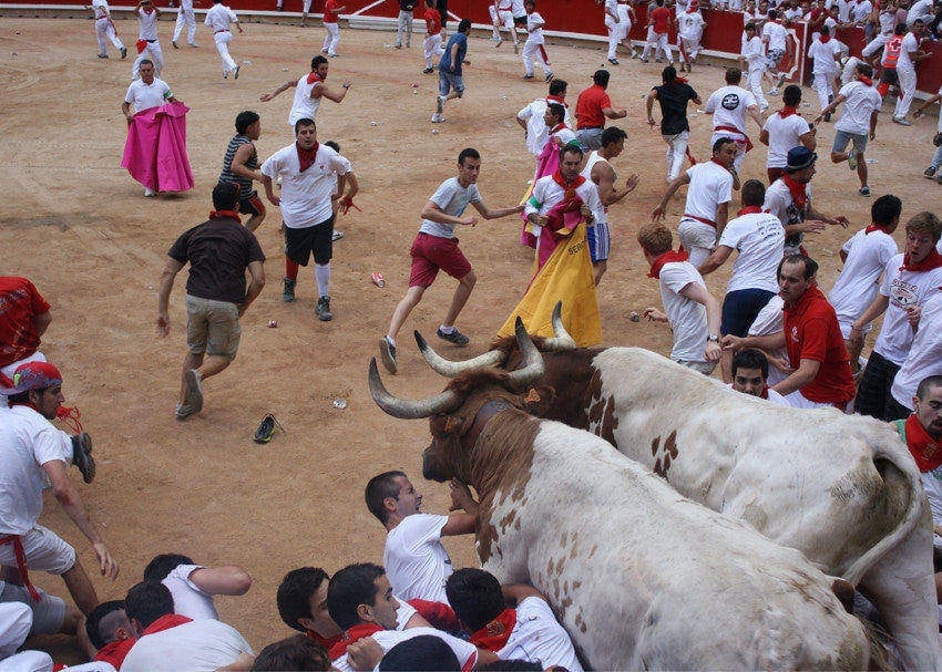 how to survive running with the bulls