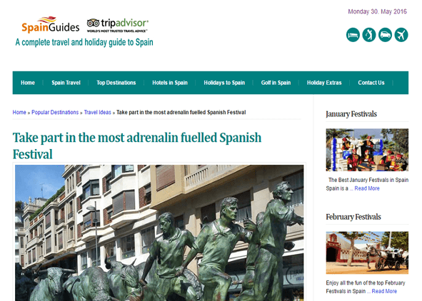Spain Guides | Take part in the most adrenalin fuelled Spanish Festival
