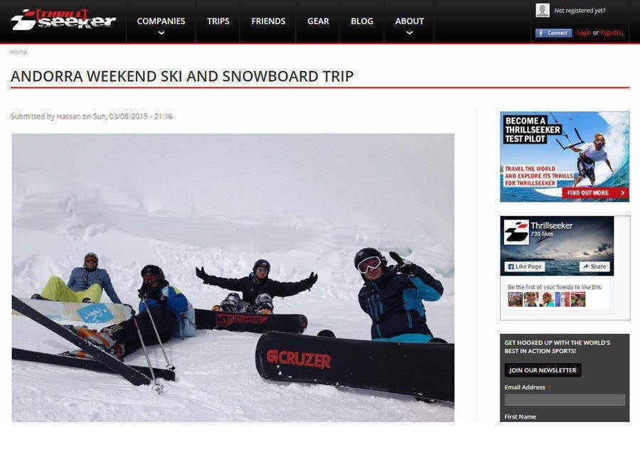 ANDORRA WEEKEND SKI AND SNOWBOARD TRIP