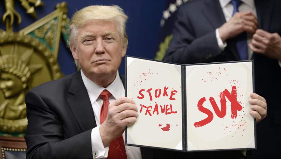 Donald Trump Issues Stoke Travel Ban